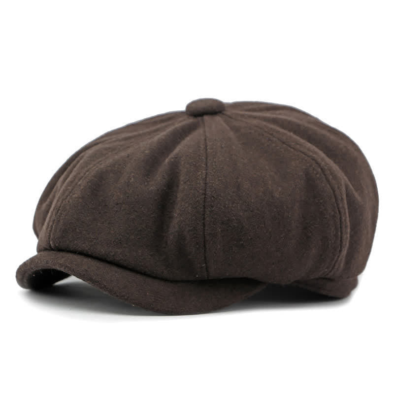 Béret de gavroche à coutures tendance et couleurs assorties - Café noir - Réglable (21 5/8"-23 1/4") - image 17