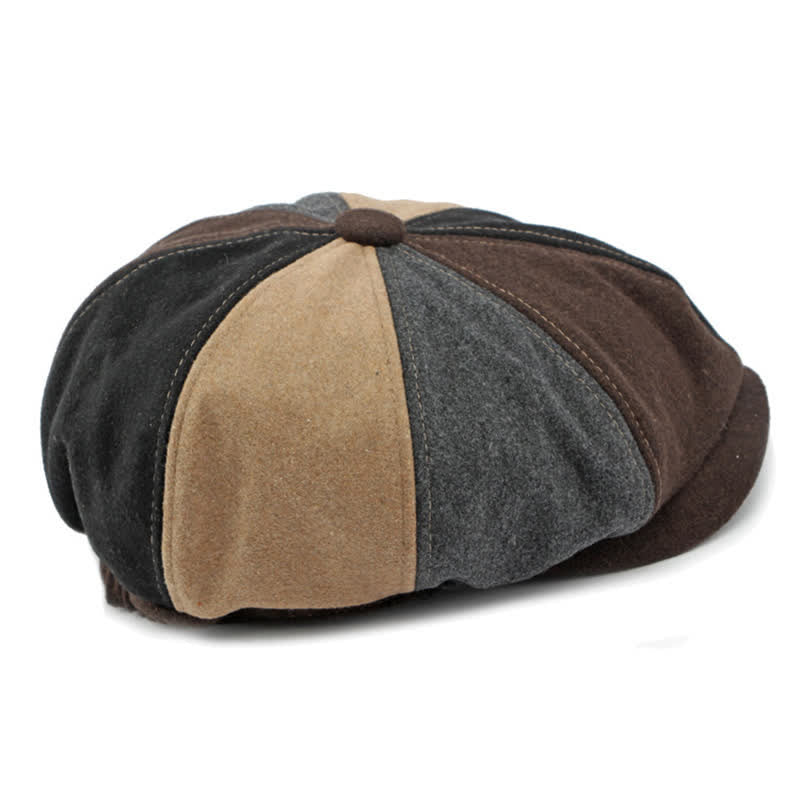 Béret de gavroche à coutures tendance et couleurs assorties - image 3