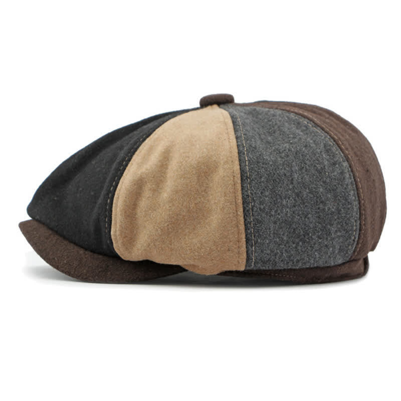 Béret de gavroche à coutures tendance et couleurs assorties - image 2