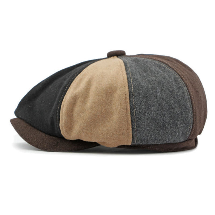 Béret de gavroche à coutures tendance et couleurs assorties - image 2