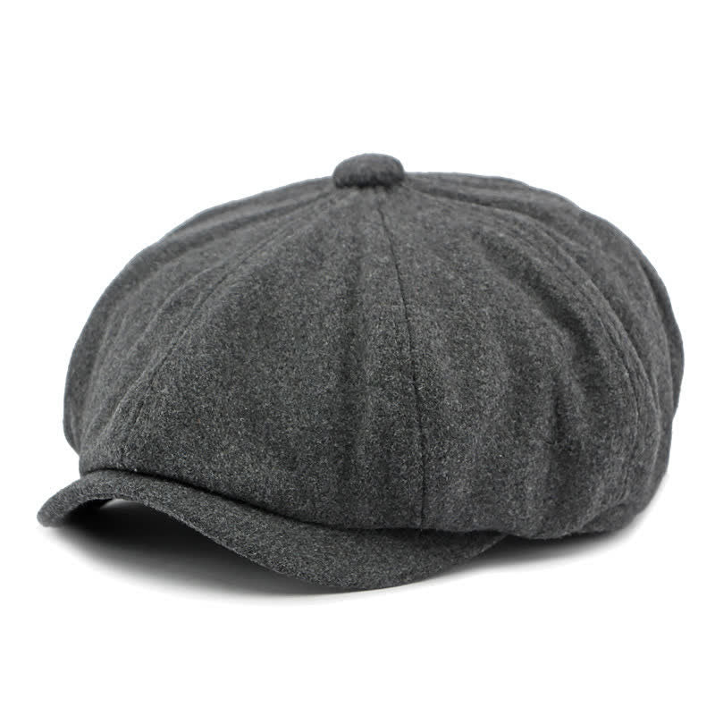 Béret de gavroche à coutures tendance et couleurs assorties - Gris - Réglable (21 5/8"-23 1/4") - image 12