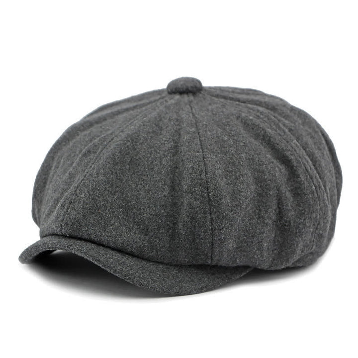 Béret de gavroche à coutures tendance et couleurs assorties - Gris - Réglable (21 5/8"-23 1/4") - image 12