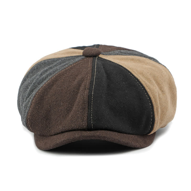 Béret de gavroche à coutures tendance et couleurs assorties - image 1