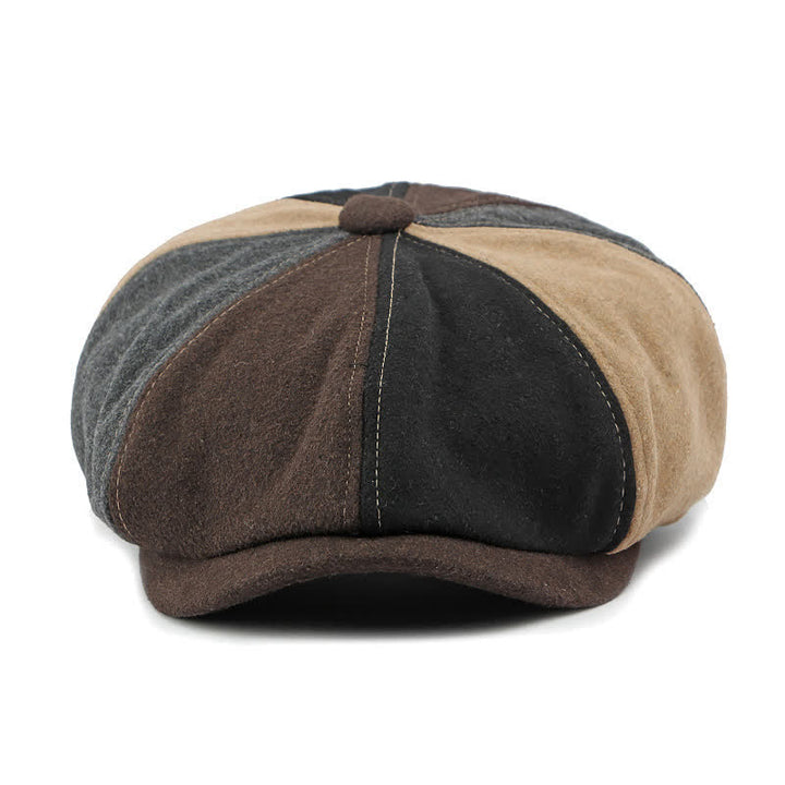 Béret de gavroche à coutures tendance et couleurs assorties - image 1