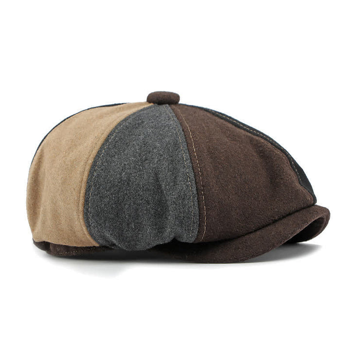 Béret de gavroche à coutures tendance et couleurs assorties - image 4