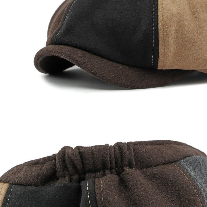 Béret de gavroche à coutures tendance et couleurs assorties - image 6