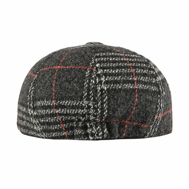 Béret octogonal classique à carreaux décontracté