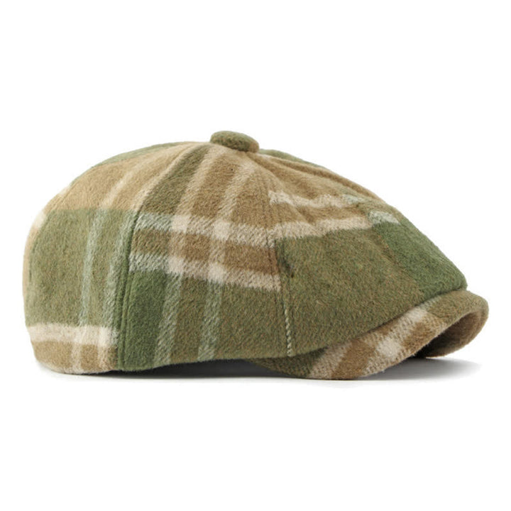 Chapeau béret octogonal à carreaux Painter - image 4
