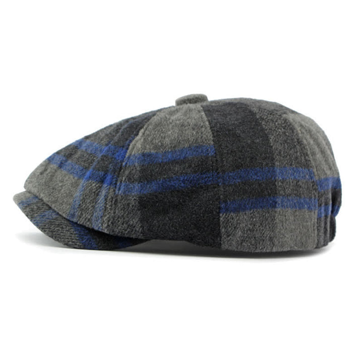 Chapeau béret octogonal à carreaux Painter - image 2