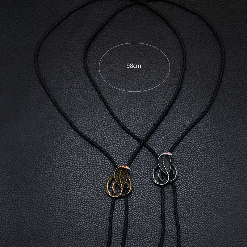 Cravate Bolo Serpent Western Punk Cobras