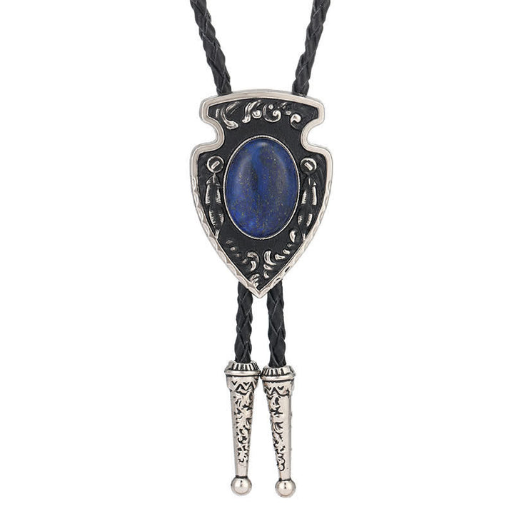 Pendentif en pierre artificielle de style tribal flèches Bolo Tie