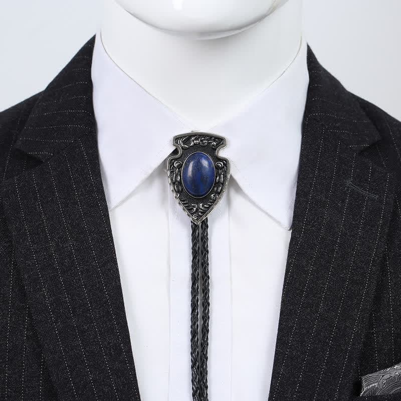 Pendentif en pierre artificielle de style tribal flèches Bolo Tie
