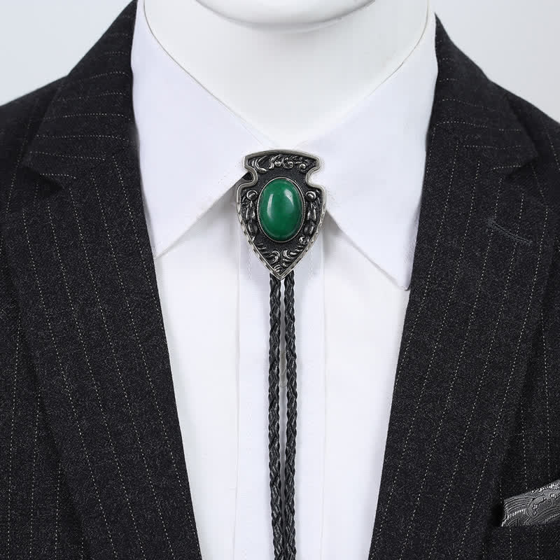 Pendentif en pierre artificielle de style tribal flèches Bolo Tie