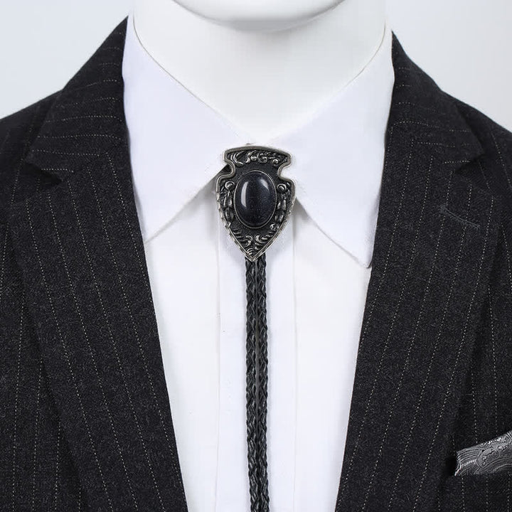 Pendentif en pierre artificielle de style tribal flèches Bolo Tie