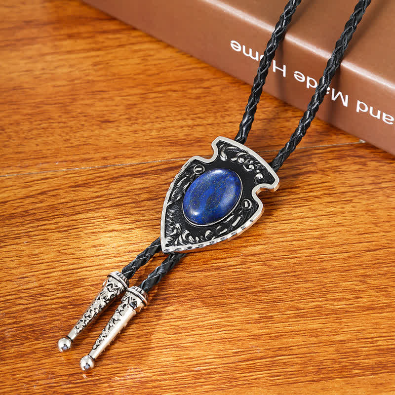 Pendentif en pierre artificielle de style tribal flèches Bolo Tie
