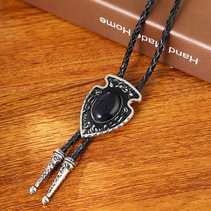 Pendentif en pierre artificielle de style tribal flèches Bolo Tie