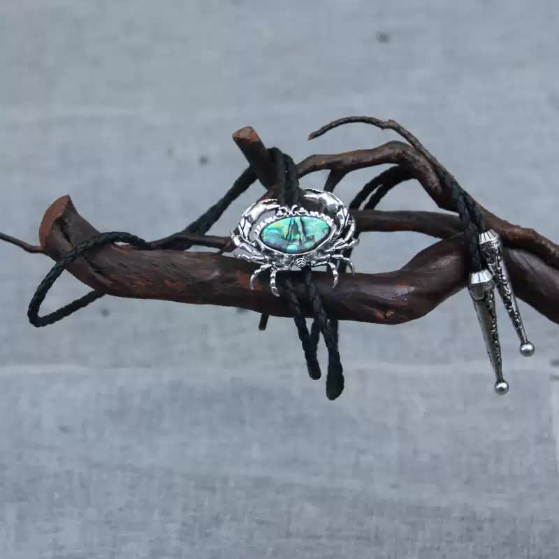 Pendentif amovible en coquillage d'ormeau de crabe