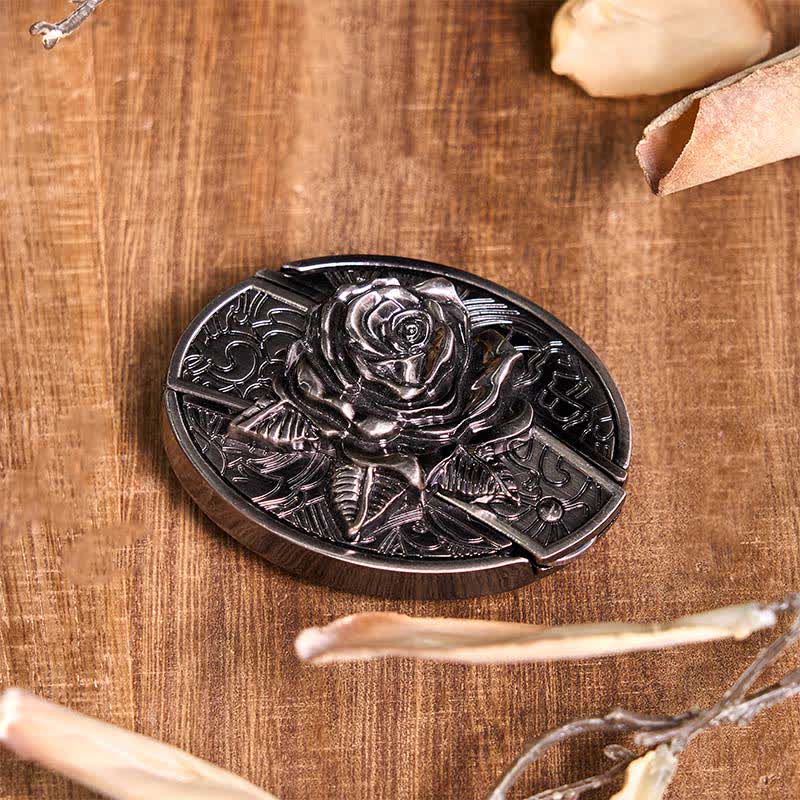 Ensemble de boucles de ceinture à couteau caché DIY sur le thème de la rose, pendentif taureau turquoise