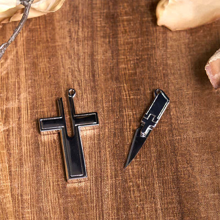 Ensemble de collier avec pendentif taureau turquoise, boucle de ceinture et couteau caché à faire soi-même (PRÉVENTE) - image 5