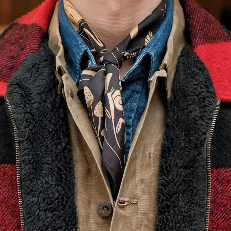 Foulard carré Black Hunter Deer West Kill