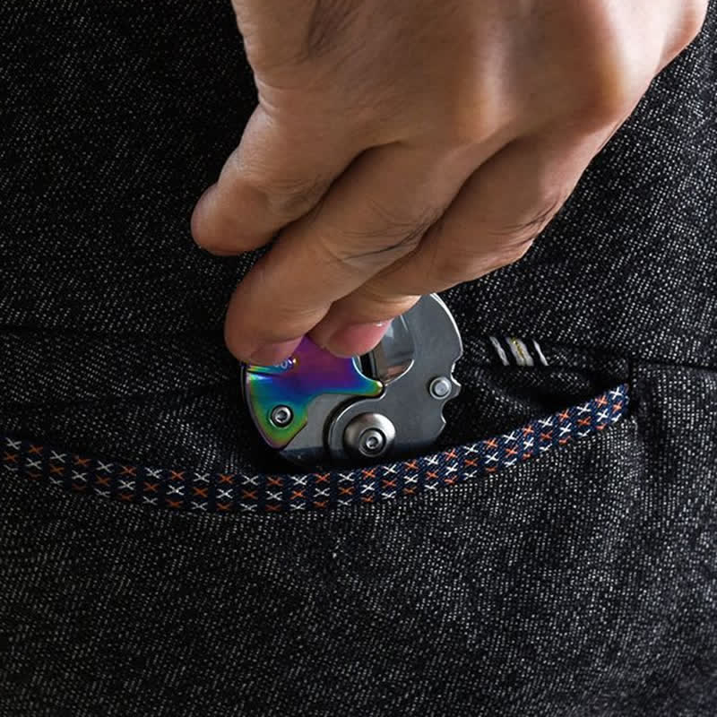 Couteau multifonction 8 en 1, tournevis, outil EDC, porte-clés
