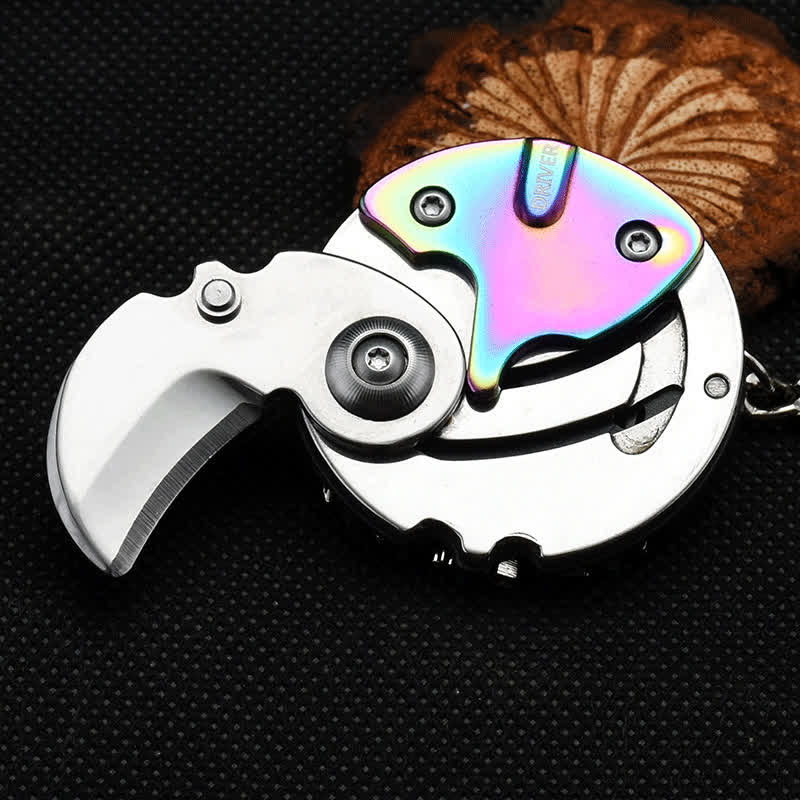 Couteau multifonction 8 en 1, tournevis, outil EDC, porte-clés