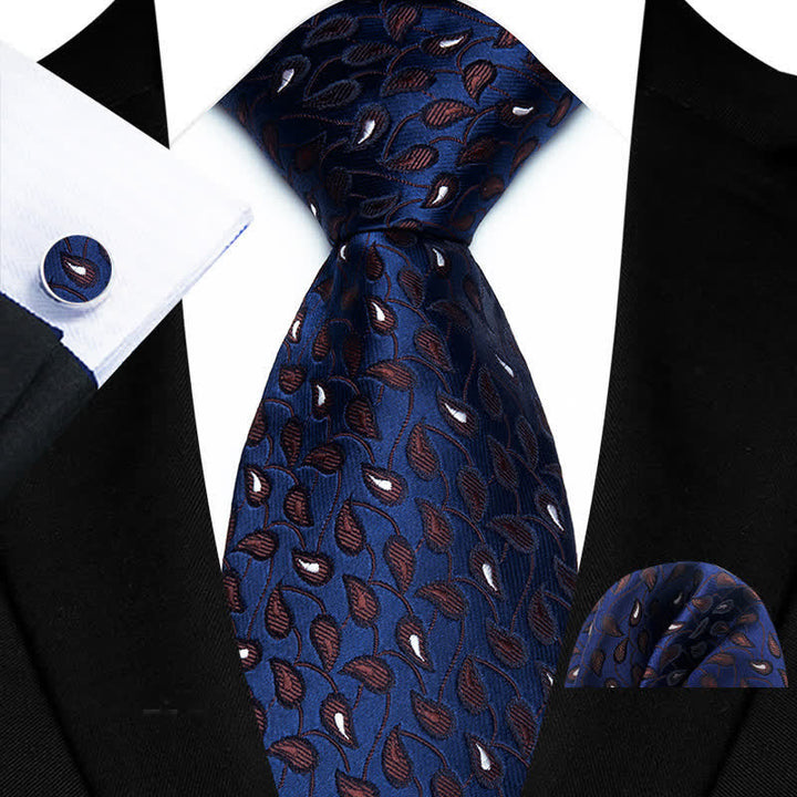 Lot de 3 cravates à motif cachemire subtil pour homme