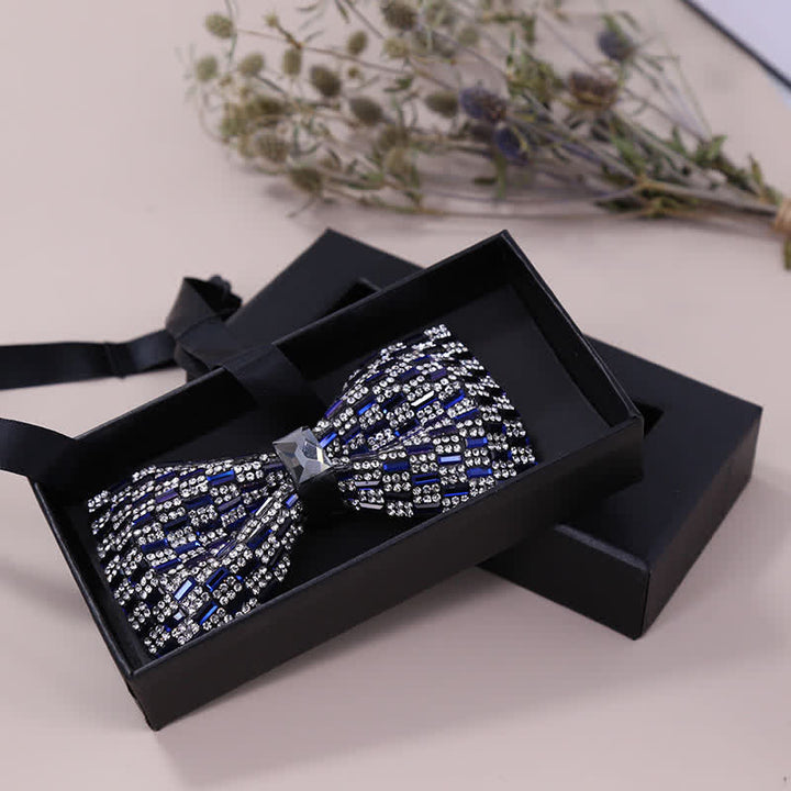 Nœud papillon exquis en strass cristal pour homme