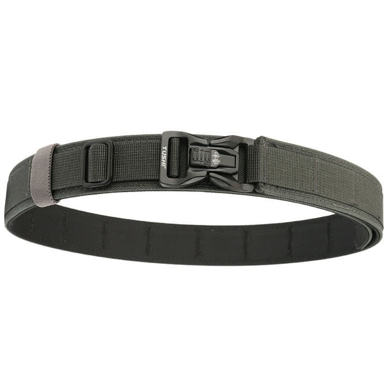 Ceinture tactique épaisse à double verrouillage et à dégagement rapide pour hommes