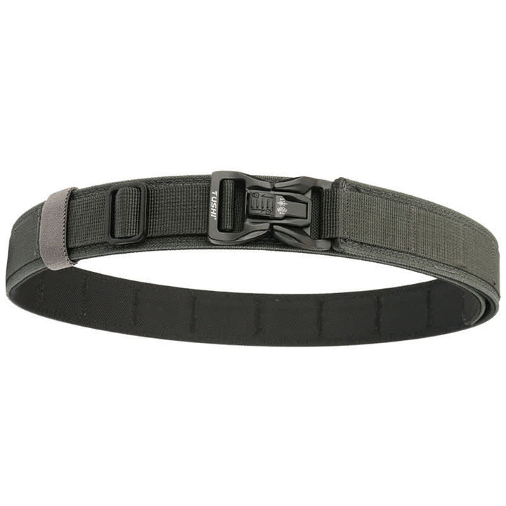 Ceinture tactique épaisse à double verrouillage et à dégagement rapide pour hommes