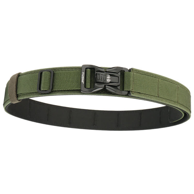 Ceinture tactique épaisse à double verrouillage et à dégagement rapide pour hommes