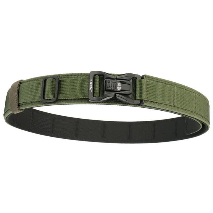 Ceinture tactique épaisse à double verrouillage et à dégagement rapide pour hommes