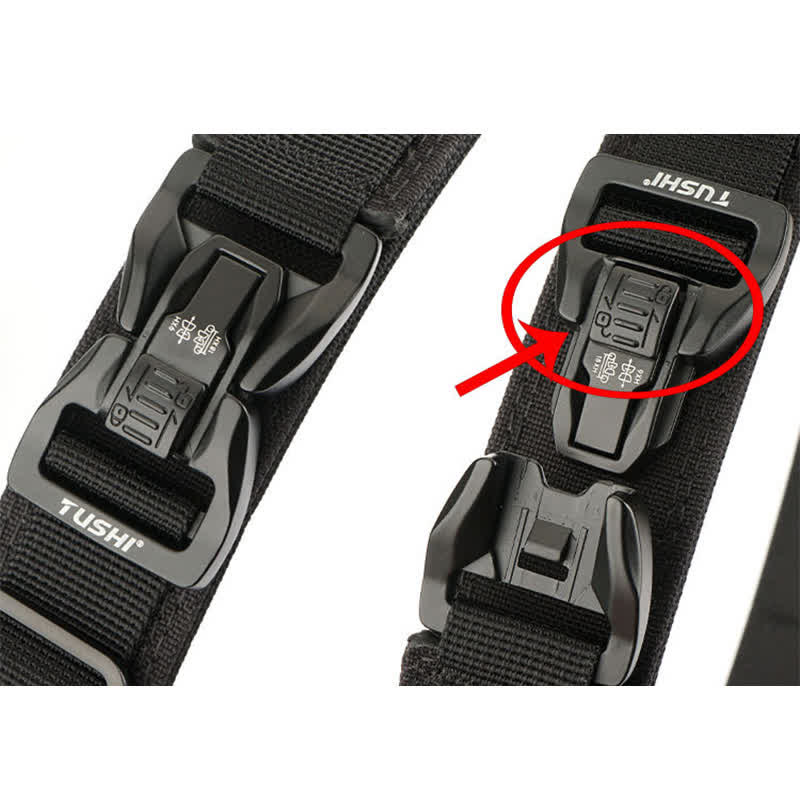 Ceinture tactique épaisse à double verrouillage et à dégagement rapide pour hommes