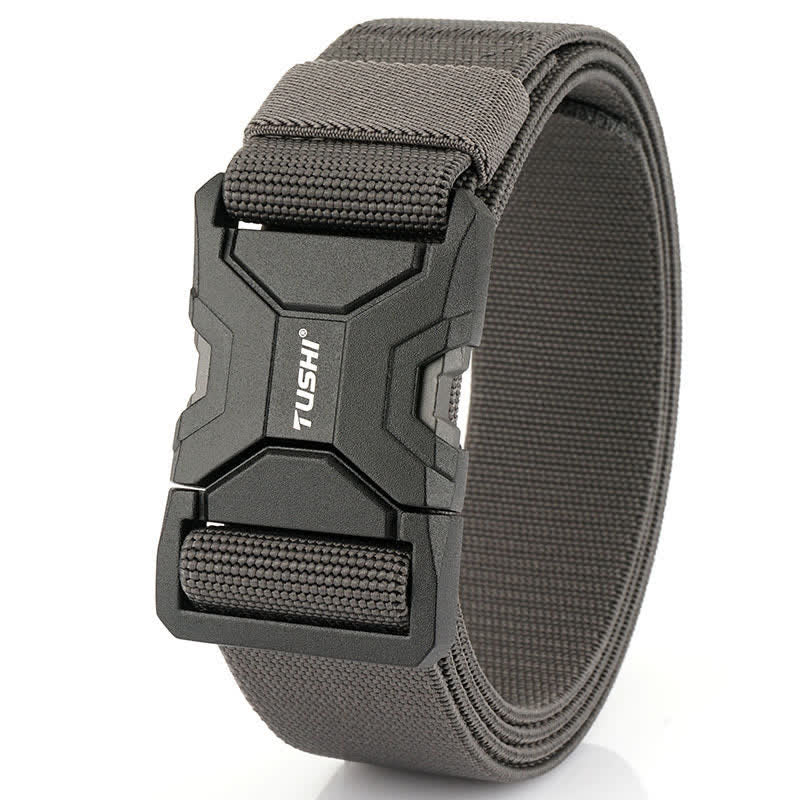 Ceinture tactique élastique à boucle à dégagement rapide simple pour hommes
