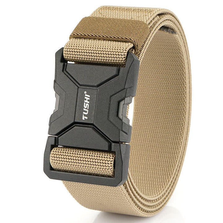 Ceinture tactique élastique à boucle à dégagement rapide simple pour hommes
