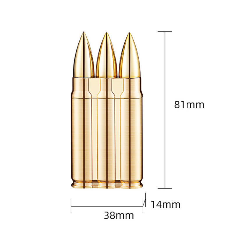Briquet au butane rechargeable à corps métallique à trois balles