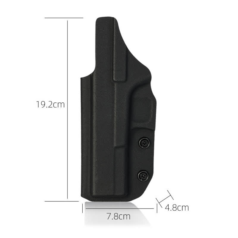 Sacoche ceinture rigide noire avec clip de ceinture