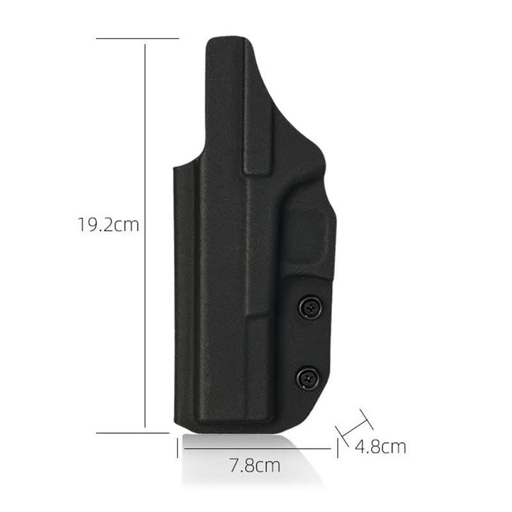 Sacoche ceinture rigide noire avec clip de ceinture