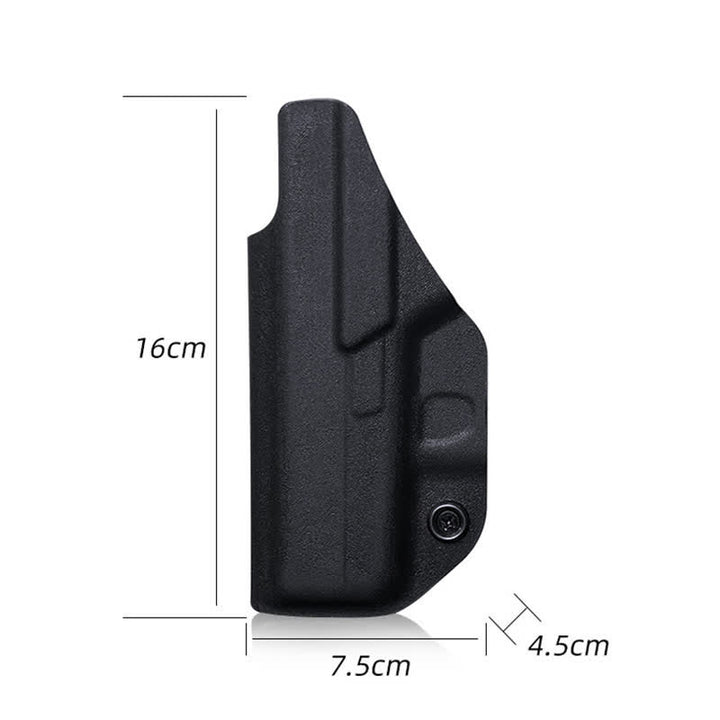 Sacoche ceinture rigide noire avec clip de ceinture