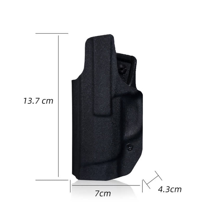 Sacoche ceinture rigide noire avec clip de ceinture