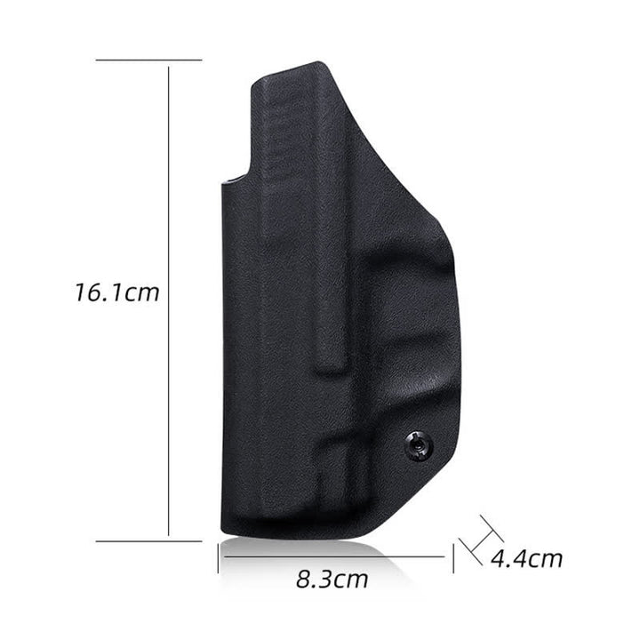 Sacoche ceinture rigide noire avec clip de ceinture