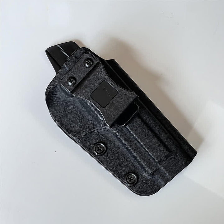 Sacoche ceinture rigide noire avec clip de ceinture