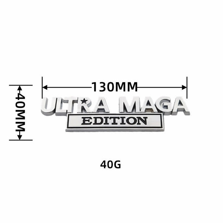Badge autocollants en métal pour voiture ULTRA MAGA EDITION