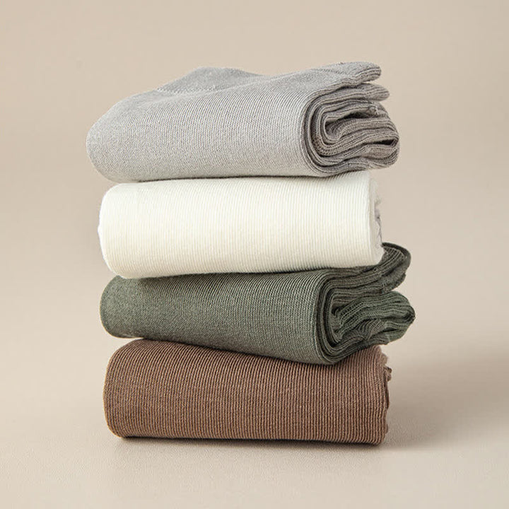 Chaussettes mi-mollet confortables en pur coton à cinq orteils fendus pour hommes