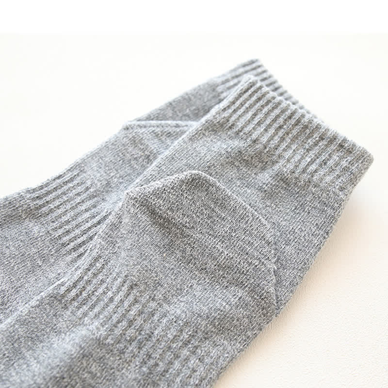 Chaussettes en coton à cinq doigts de style rétro pour hommes
