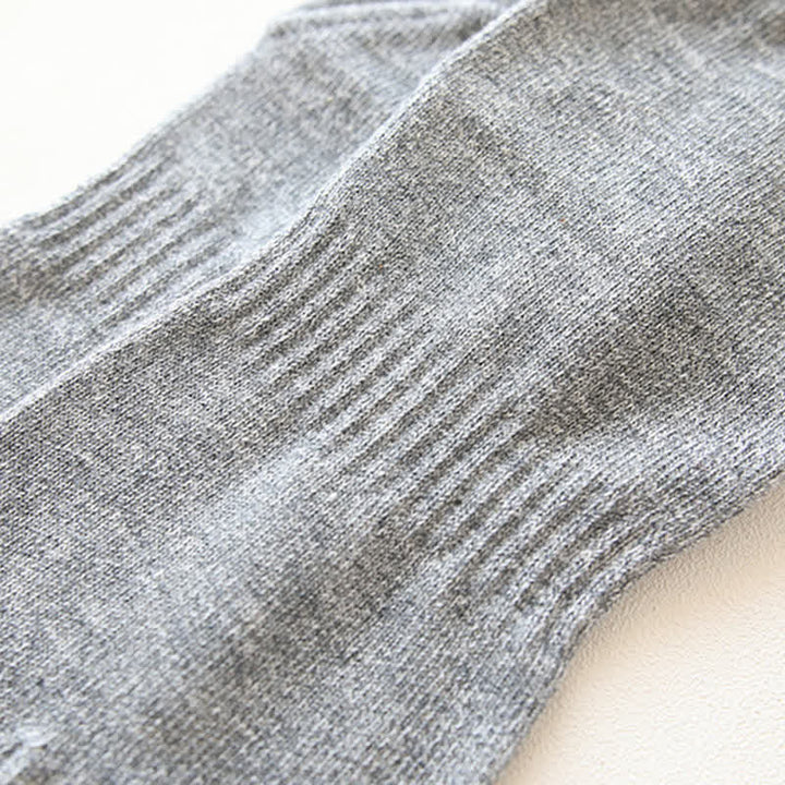 Chaussettes en coton à cinq doigts de style rétro pour hommes