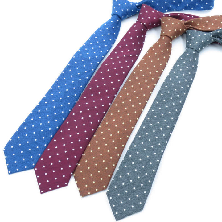 Ensemble de 3 cravates à pois élégantes pour hommes - image 4