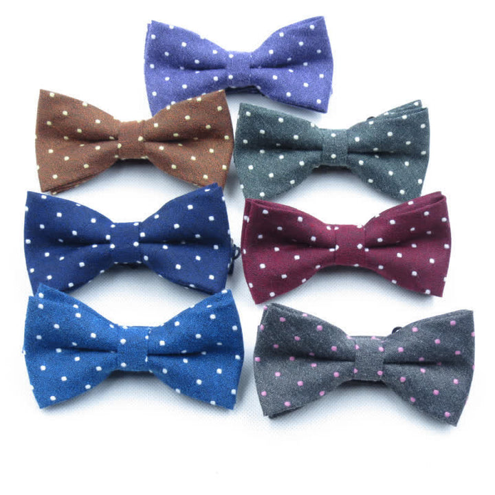Ensemble de 3 cravates à pois élégantes pour hommes - image 3