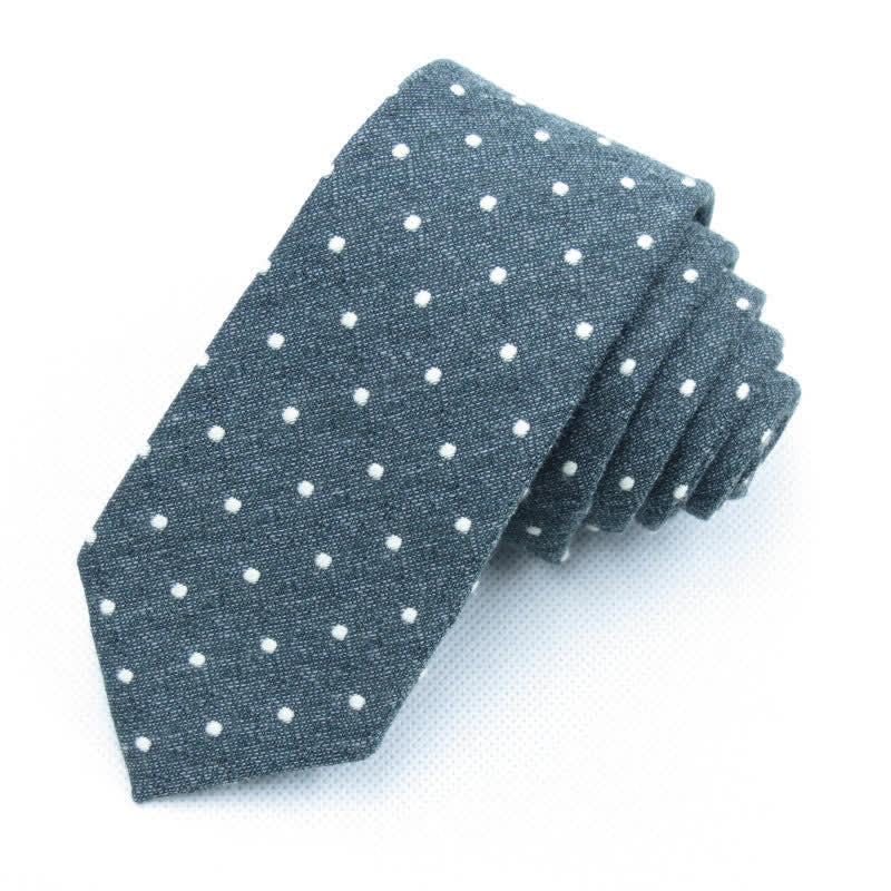 Ensemble de 3 cravates à pois élégantes pour hommes - Vert foncé - Cravate - image 35
