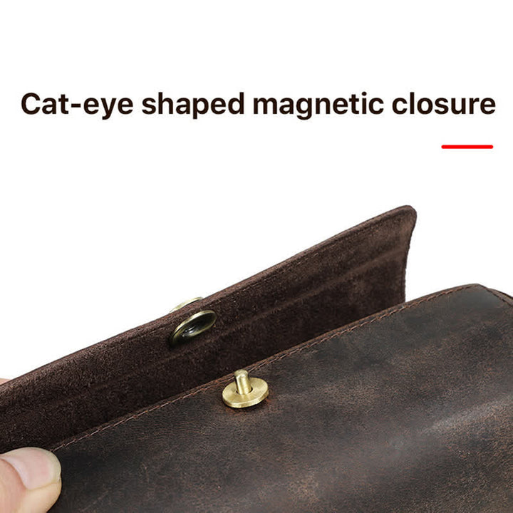 Étui en cuir véritable pour cravate Teo Retro Box